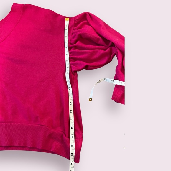 Wild Fable Hot Pink Cropped Sweatshirt Size 2X Plus Size Off the Shoulder crop - Picture 8 of 9